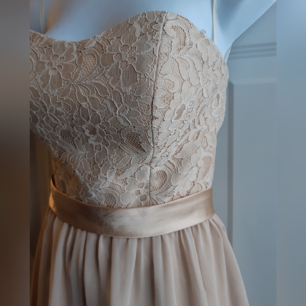 Satin Champagne Dress - Picture 10 of 16
